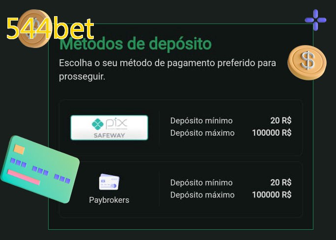 O cassino 544betbet oferece uma grande variedade de métodos de pagamento